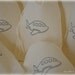 10 Blue Airplane Muslin Favor Gift Bags with Drawstrings 4x6