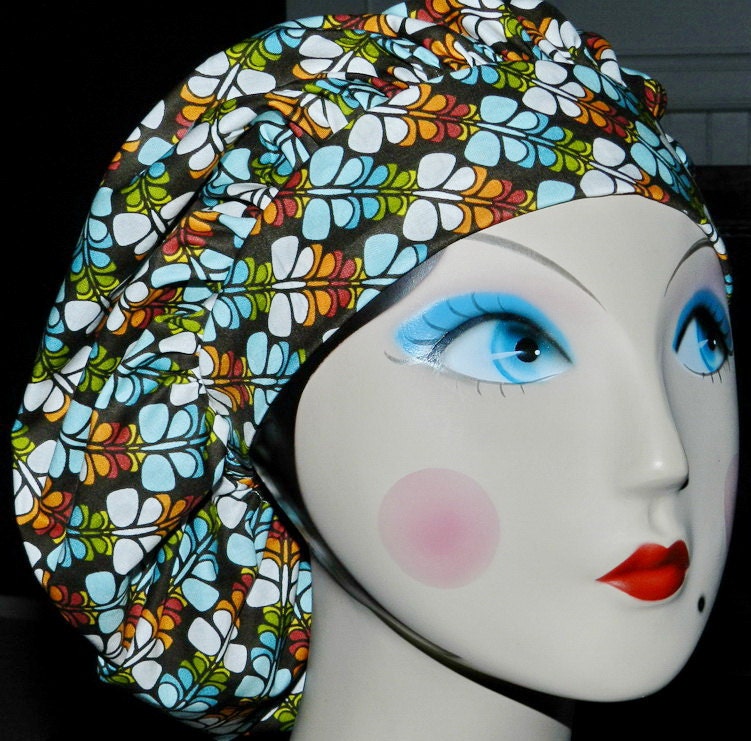 Modern Retro Butterfly Banded Bouffant Surgical Cap