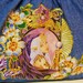 PRICE Plunge 75% Off Denim Handbag Fantasy Fabric Applique  CustomDesigns with Diamond Embellishments