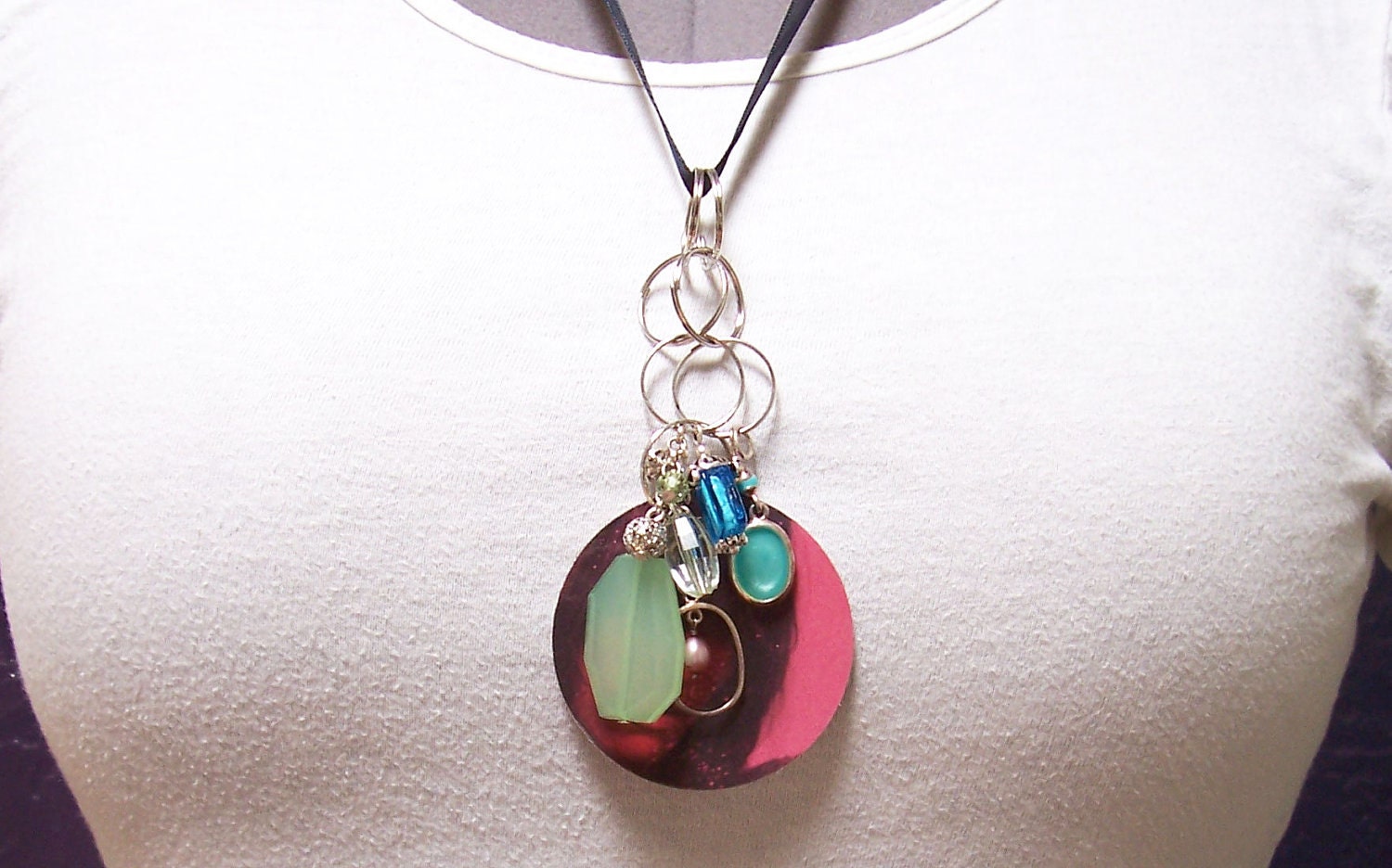 Necklace - Recycled Jewelry and Graphics
