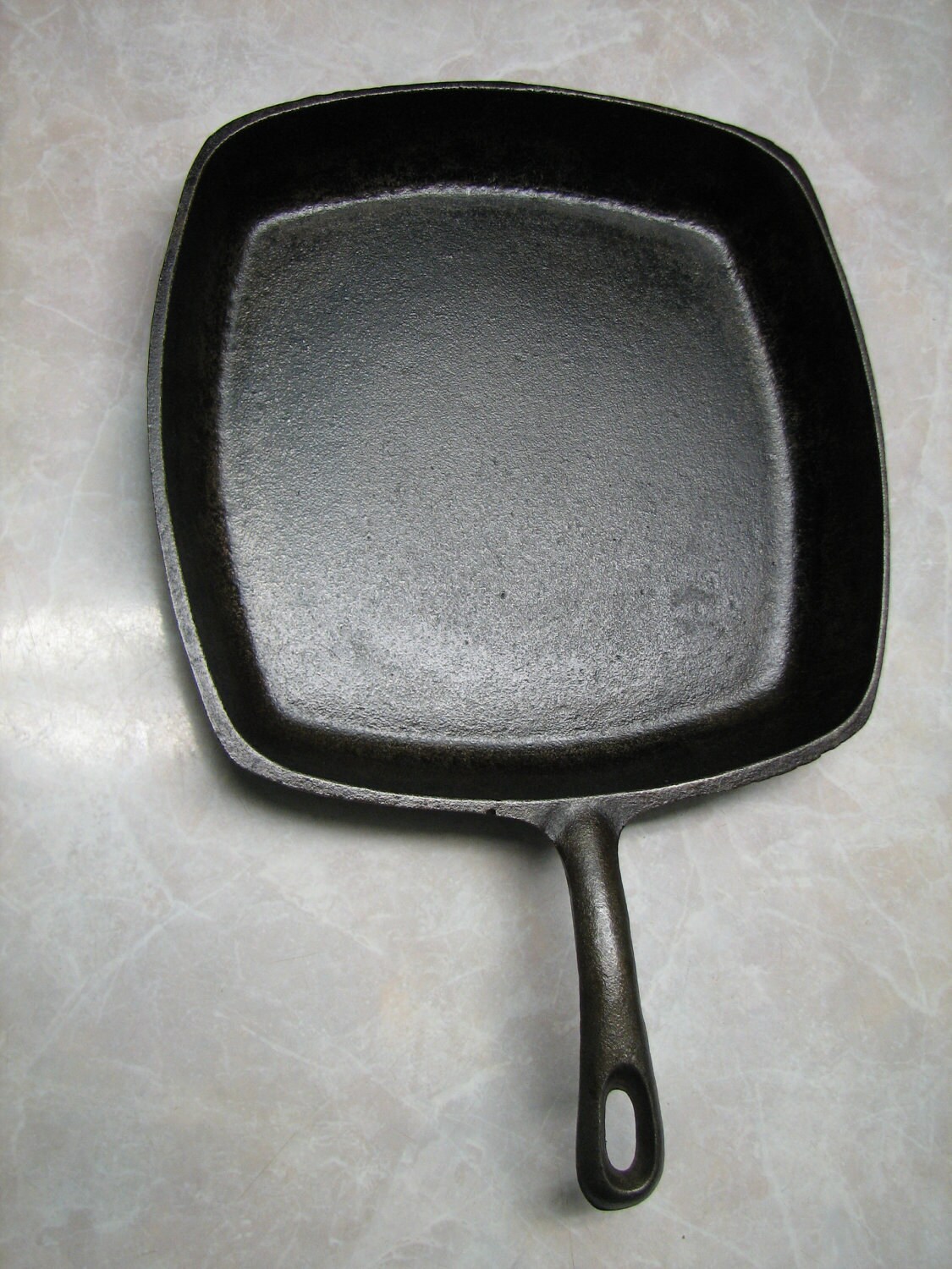 Cast Iron Square Skillet Chefs Pan Bacon by terenciostreasures