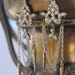 RESERVED--Nouveau Tassels--Vintage Assemblage Art Nouveau Rhinestone Chain Tassel EARRINGS