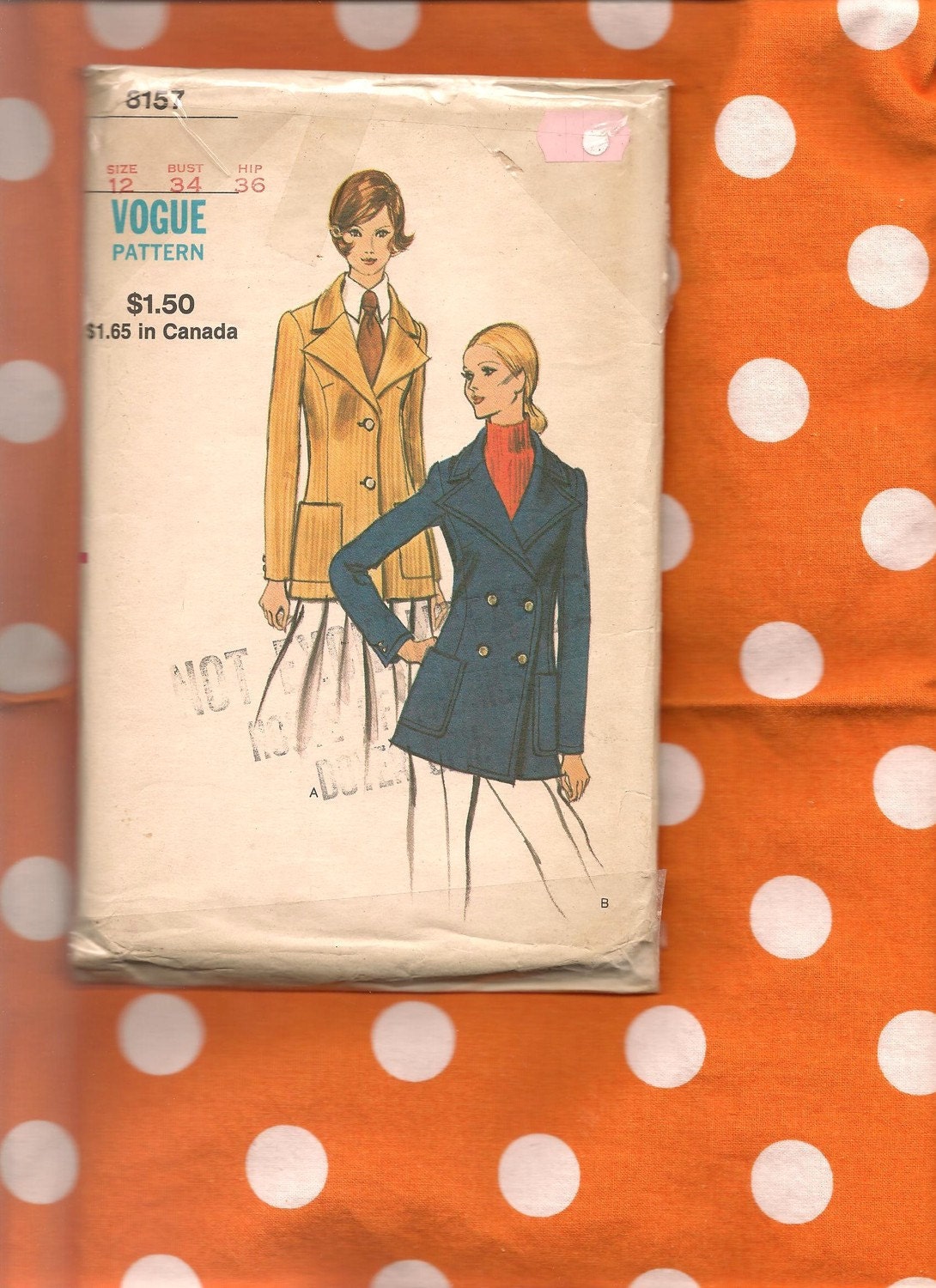 Vogue 8157 ladies blazer