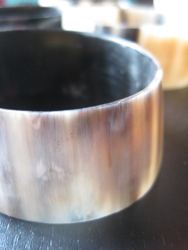 Upcycled Trendy Horn Bangle