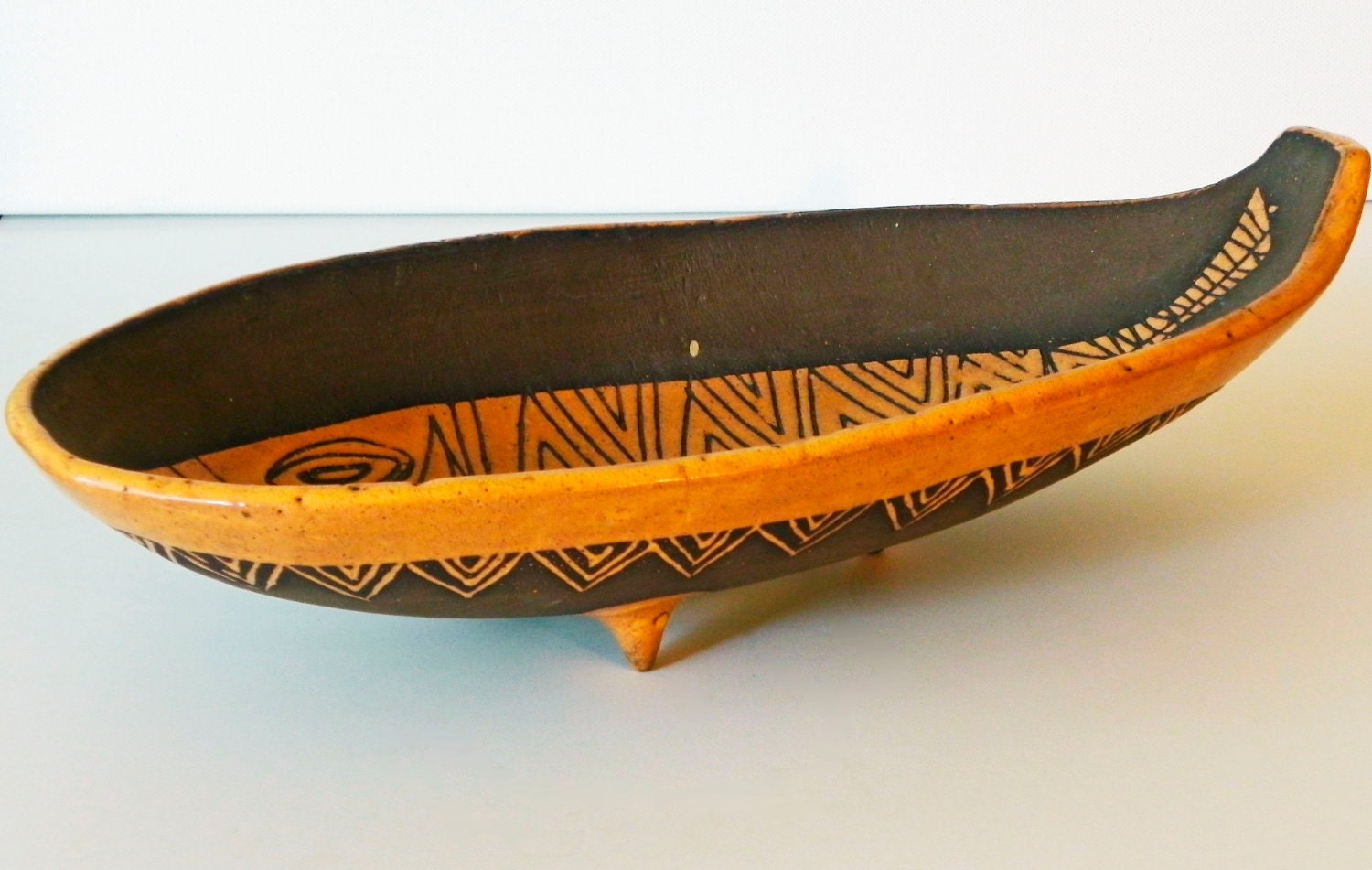Mid Century Modern Hawaiian Vintage Souvenir Console Bowl Mod Fish on Etsy by EdibleComplex