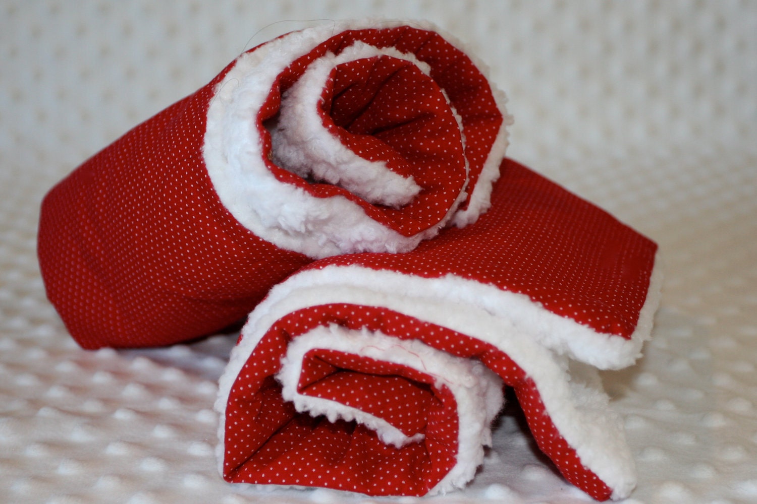 Baby Girl Burp cloths Red and White Mini Polka Dotted, Super Cute, Snugglie Burp Cloths Set EtsyKids Team EtsyBABY