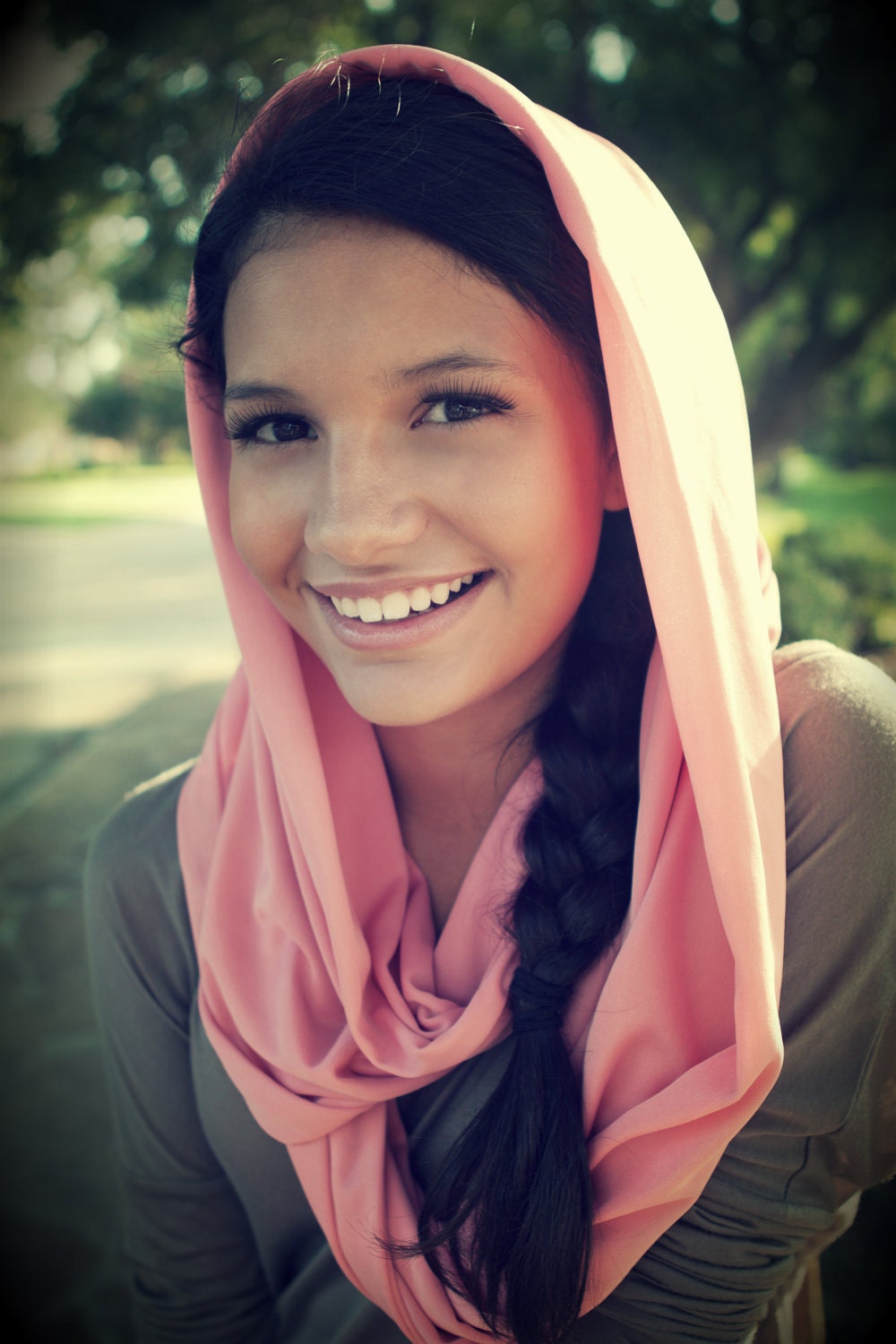 Multi-Way Loop Scarf in Aqua Mint