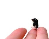 Adelie Penguin - needle felted sculpture made from pure wool - made to order animal collectible soft sculpture