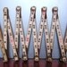 Vintage Folding Ruler, Weathered White, Craftsman Foldable Ruler