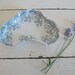 Antique Blue Paisley Dish, English, 1800s