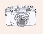 Vintage camera art print