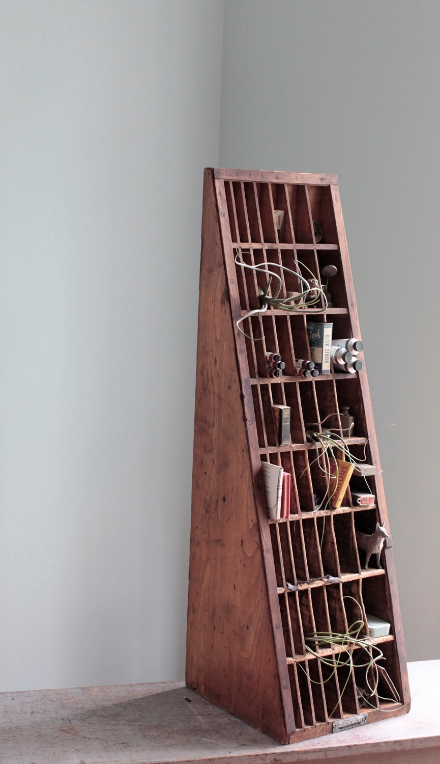 Industrial Designed Letterpress Wood Display