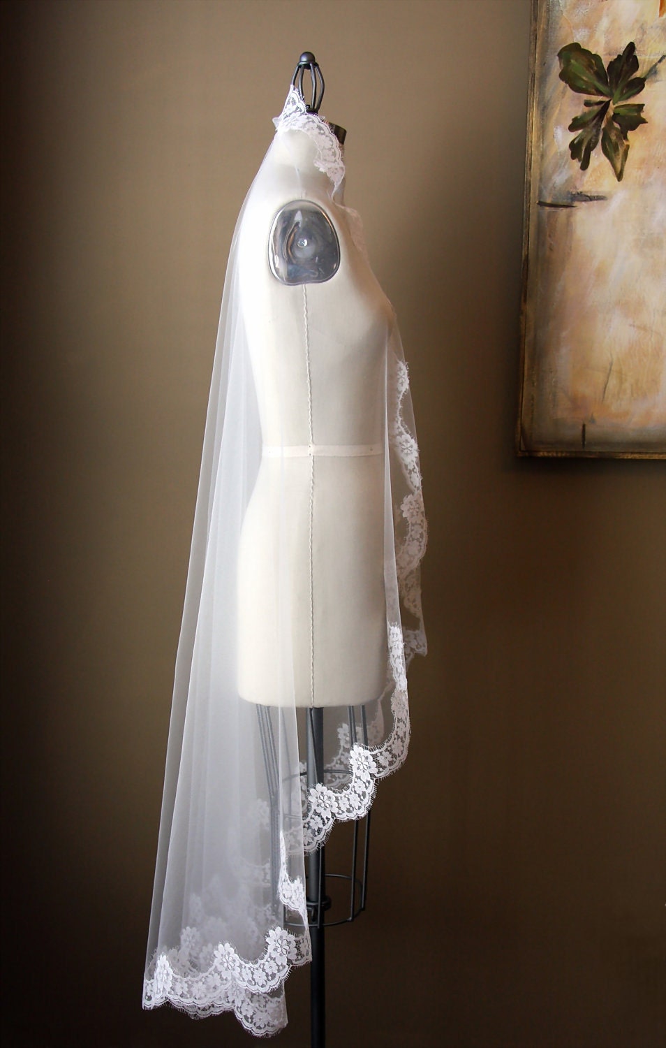 Mantilla Style Veil - The Maria Veil