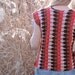 Unique Hand Crocheted Sweater . Upcycled Bohemian Hippie Style Shirt . Womens Small to Medium