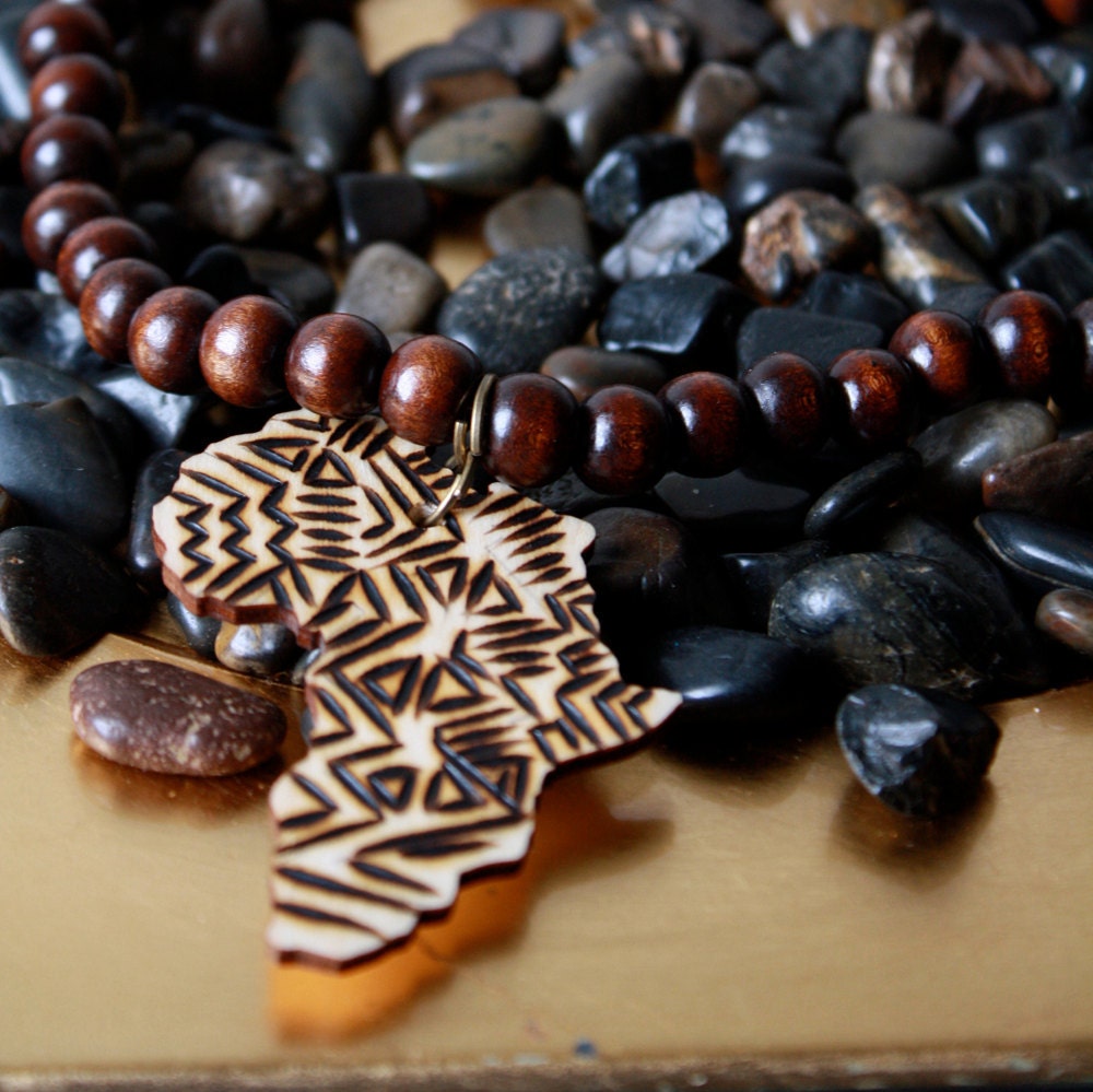 Beaded Africa Necklace