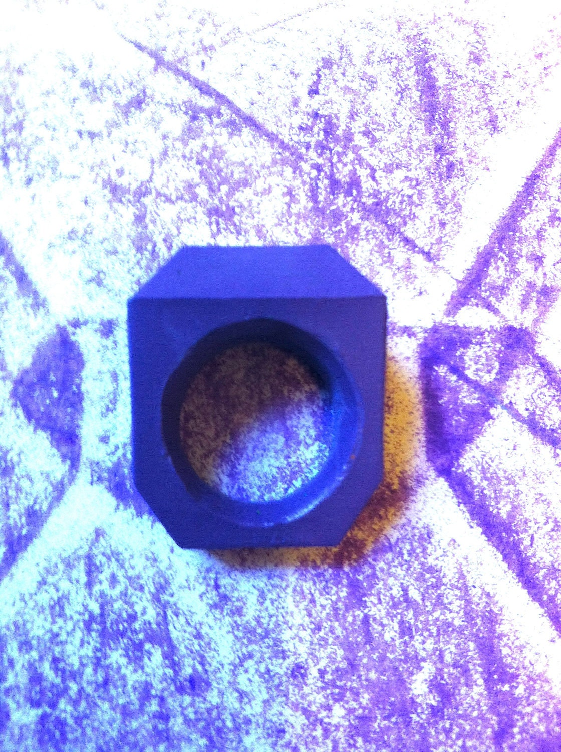 Purple Crayon Ring Size 4 - PreMade SALE