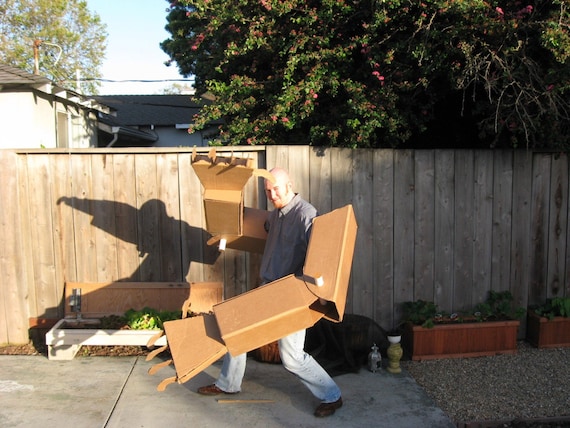 Giant Cardboard Robot Arms