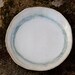 Ceramic Dinner Plate with Circles in Copper and Blue