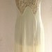 Vintage Beige Lacy Slip Med