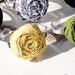 Bamboo Curry Rosette Metal Cuff Bracelet