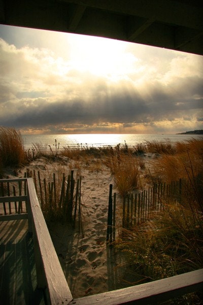 photograph Narragansett State Beach - Eye of the Storm, Rhode Island, 16x24 photographic print Fine Art gifts for woman men man