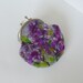 Wet Felted FLOWER Lilac Bushes coin purse Ready to Ship with bag frame metal closure Handmade  gift for her under 50 USD