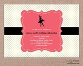 Ballerina/Ballet Invitation by FLIPAWOO - Customized Printable File