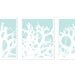 Coral Wall Digital Print Set Abstract Modern Home Decor Mint Sea Life