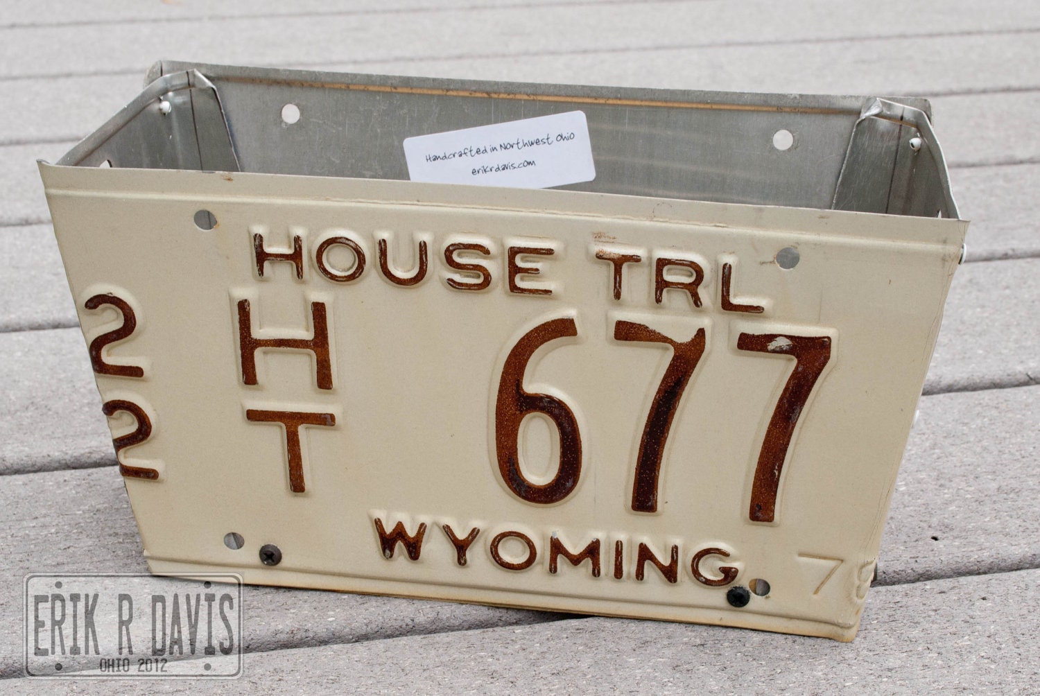 License Plate Flower Box - 22-CKG