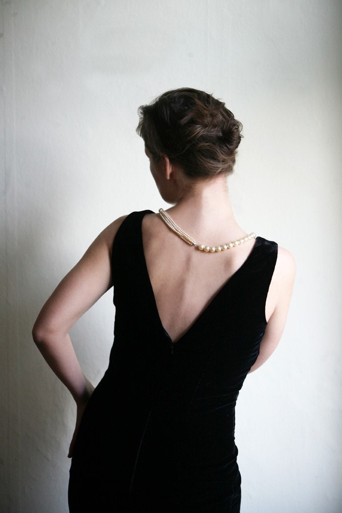 Little Black Velvet Dress
