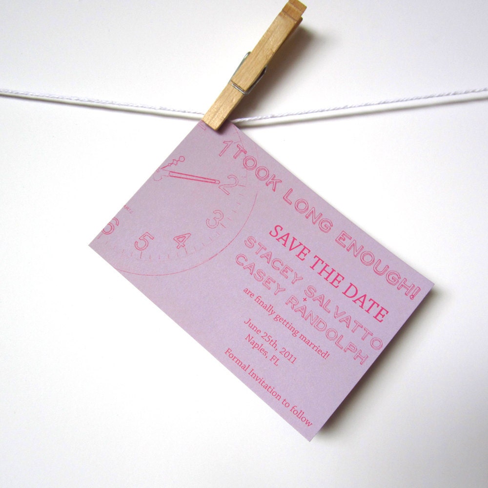 Save The Date and Magnet, About Time DEPOSIT