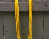 Versatile Recycled Tshirt Scarf or Necklace