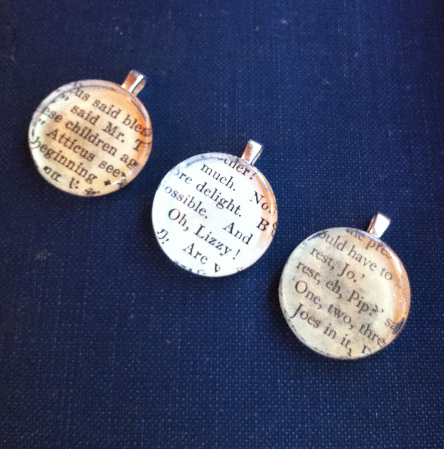 Vintage Book Necklace