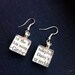 Vintage Book Earrings