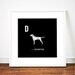 Dalmatian print poster art illustration silhouette typography alphabet