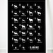Dog Alphabet Nursery poster art print illustration typography