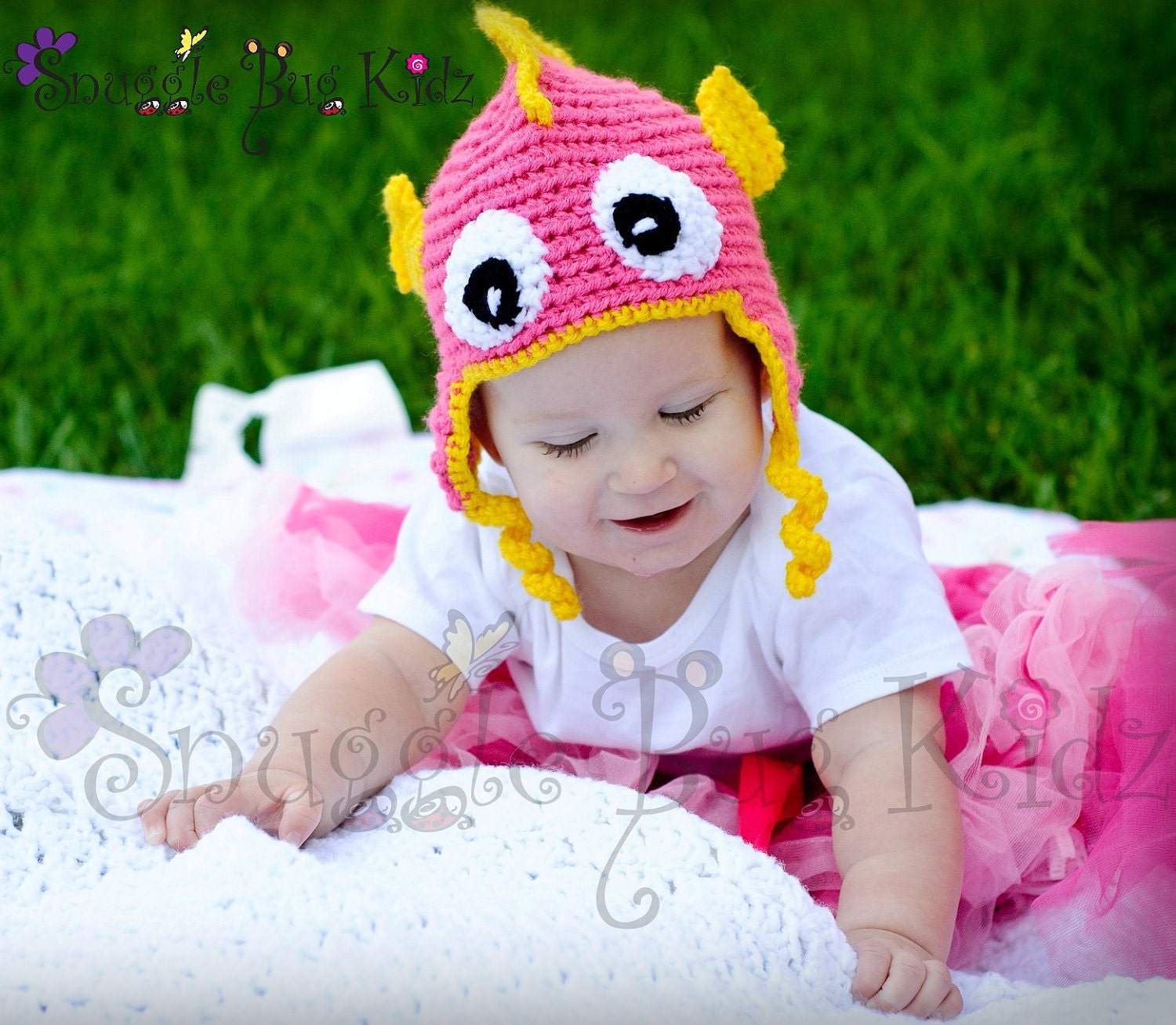 Fun Fishy Friends Handmade Fish Hat made to order in any size and any color....NB - Adult...Perfect for Winter or Photo props