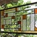 Study in Clears, Bevels & Amber-- Stained Glass Panel