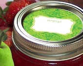 Elegant Canning jar labels 2 inch round for mason jars, fruit  and vegetable preservation, jam and jelly