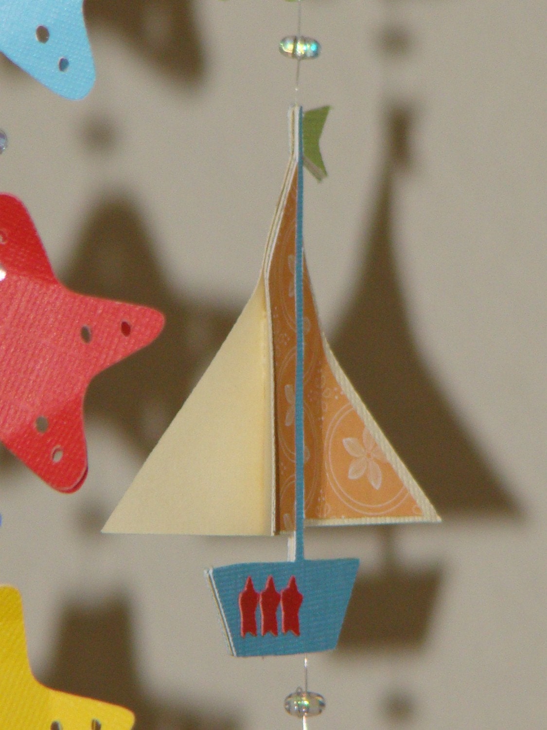 Adorable Sailboat Baby Mobile