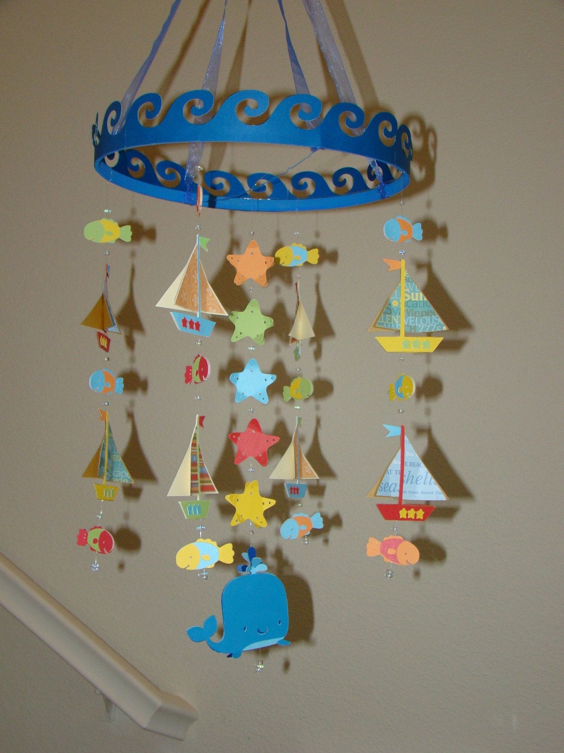 Adorable Sailboat Baby Mobile
