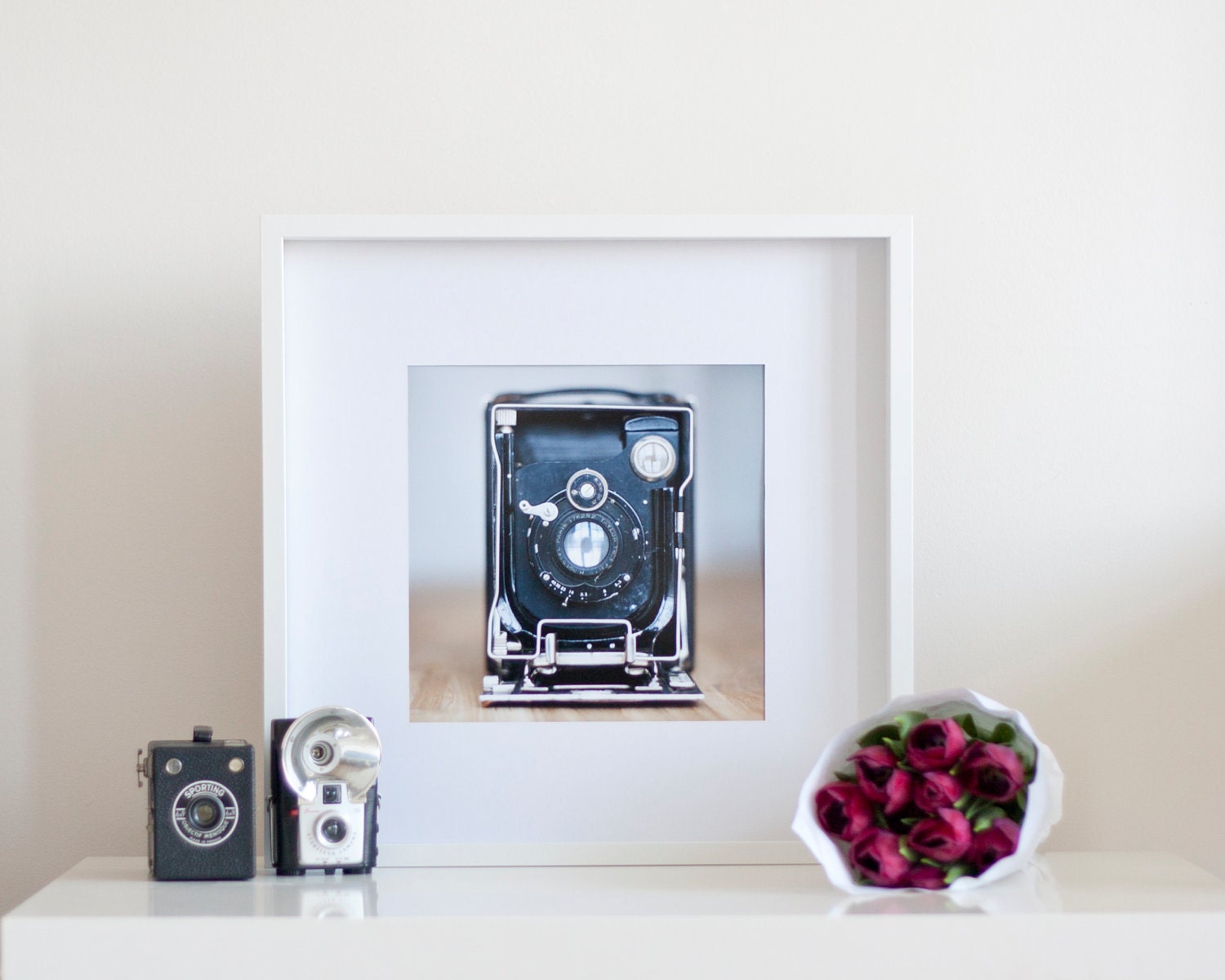 My Grandpa's Camera Photo - 16 x 16 - Fine Art Photography print - French Home Decor Vintage Wall art