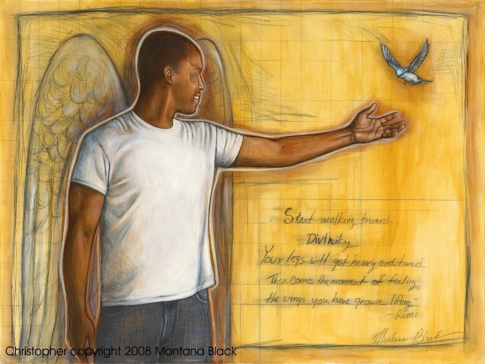 Angel Art Print "Christopher" 16x20