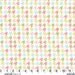 Pink Green and Blue Houndstooth Fabric, Bella Butterfly for Michael Miller, Happy Houndstooth in Multi, 1 Yard