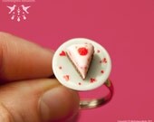 I Heart Raspberry Cake - Adjustable Ring