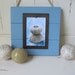 Cottage Blue Frame for 4x6 with Rope