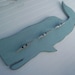 Seafoam Whale Coat Rack with Boat Cleats