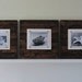 Set of 3 Xtra Large Dark Stained Plank Frames for 8x10