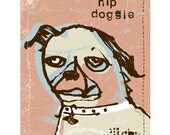 Dog Art Print. This PRINT personalized with your dog's name.