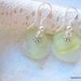 Seaglass Beach Glass RARE Citron Multi Colored Earrings